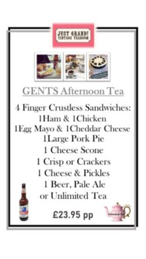 GENTS Afternoon Tea E-Voucher